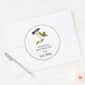 Zelfgemaakt voor uw vlierbessenlabel ronde sticker (Envelop)