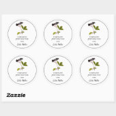 Zelfgemaakt voor uw vlierbessenlabel ronde sticker (Vel)