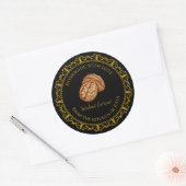  Zelfgemaakt Walnut Extract Label L Zwart (Envelop)