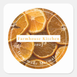 Zelfgemaakte Aanpasbare Marmelade Jam Sticker