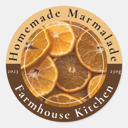 Zelfgemaakte Aanpasbare Marmelade Jam Sticker (Voorkant)