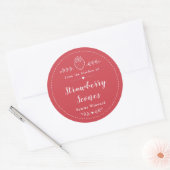 Zelfgemaakte Aardbei Scones Label (Envelop)