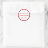 Zelfgemaakte aardbei Shortcake van Ronde Sticker (Tas)