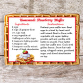 Zelfgemaakte aardbei wafels recept Kaart