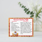 Zelfgemaakte aardbei wafels recept Kaart (Staand voorkant)