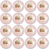 Zelfgemaakte aardbeienconserven 3 in 16 vel sticker (Voorkant)