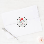 Zelfgemaakte Aardbeienjam Label | Aangepaste Stick (Envelop)