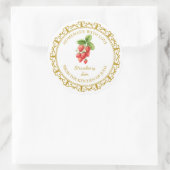 zelfgemaakte aardbeienjam label l wit (Tas)