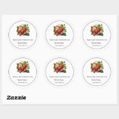 Zelfgemaakte Aardbeienjam Ronde Sticker (Vel)
