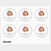 Zelfgemaakte Aardbeienjam Stickers (Vel)