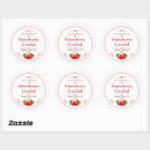 Zelfgemaakte Aardbeiensiroop Label (Vel)