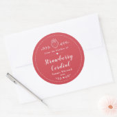 Zelfgemaakte Aardbeiensiroop Label (Envelop)