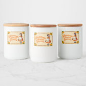 Zelfgemaakte abrikoos Preserve - Voedselcontainer Etiket (Flessen)