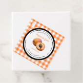 Zelfgemaakte Abrikozenjam Etiket Met Ingredienten (In situ)