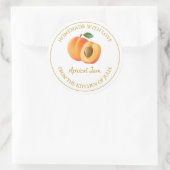 Zelfgemaakte Abrikozenjam Label | Wit (Tas)