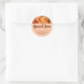 Zelfgemaakte Abrikozenjam Stickers (Tas)