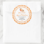 Zelfgemaakte abrikozenmuffin etiket (Tas)
