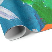 Zelfgemaakte abstracte achtergrond: abstract, acry cadeaupapier (Rol Hoek)