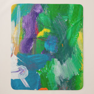 Zelfgemaakte abstracte achtergrond: abstract, acry sherpa deken