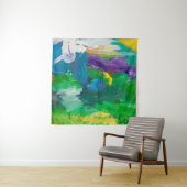 Zelfgemaakte abstracte achtergrond: abstract, acry wandkleed (In Situ (horizontaal))