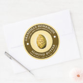 Zelfgemaakte Amandelboter Label Sjabloon (Envelop)