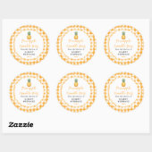 Zelfgemaakte Ananas Crumble Reep Label (Vel)