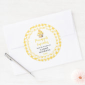 Zelfgemaakte Ananas Cupcakes Eten Label (Envelop)