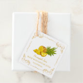 Zelfgemaakte Ananas Jam Square Hang Label (In situ)