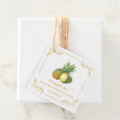 Zelfgemaakte Ananas Jam Square Hang Label (In situ)