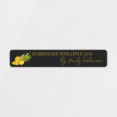 Zelfgemaakte Ananas Jam Thin Label (Design 1)