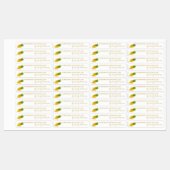 Zelfgemaakte Ananas Jam Thin Label (Vel)