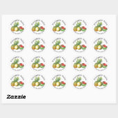 Zelfgemaakte Ananas Salsa Voedsetlabel voor Thuis Ronde Sticker (Vel)