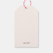 Zelfgemaakte ananasjam met aangepaste kleuren cadeaulabel (Achterkant)