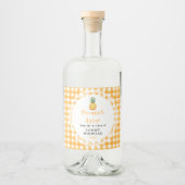 Zelfgemaakte Ananassiroop Fles Etiket (Voorkant)