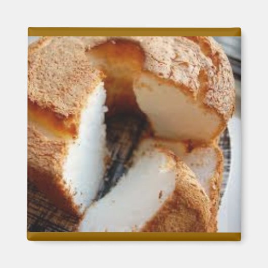 Zelfgemaakte Angel Food Cake Magneet (Voorkant)