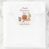 Zelfgemaakte Appel Kaneel Jam Gift Label (Tas)