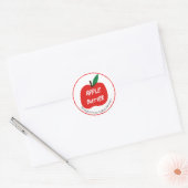Zelfgemaakte appelboter inblikken modern etiket (Envelop)