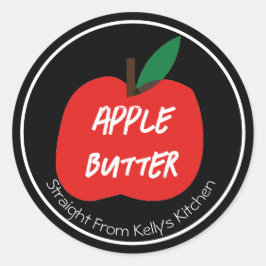Zelfgemaakte appelboter inblikken moderne label