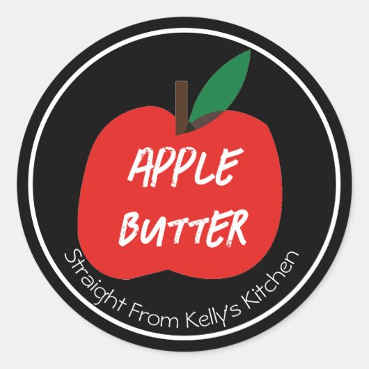 Zelfgemaakte appelboter inblikken moderne label (Voorkant)