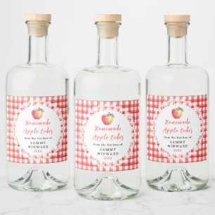 Zelfgemaakte Appelcider Fles Etiket