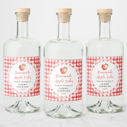 Zelfgemaakte Appelcider Fles Etiket (Flessen)