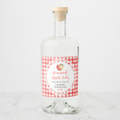 Zelfgemaakte Appelcider Fles Etiket (Voorkant)