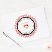 Zelfgemaakte Appeljam Label Sticker (Envelop)