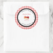 Zelfgemaakte Appeljam Label Sticker (Tas)