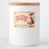 Zelfgemaakte Appeljam - Vintage Voedselcontainer Etiket (Voorkant)