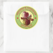 zelfgemaakte appelmoes label Sjabloon (Tas)