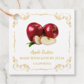  zelfgemaakte Apple Butter Square Hang Label (Voorkant)