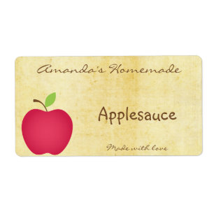 Zelfgemaakte Apple Canning Label