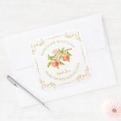  zelfgemaakte Apple Jam Square Label (Envelop)