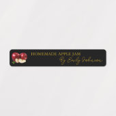 Zelfgemaakte Apple Jam Thin Label (Design 1)